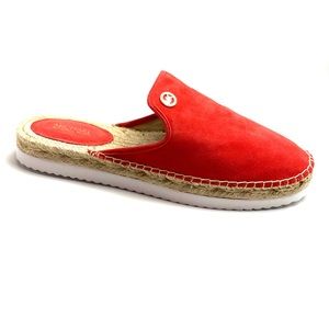 NIB Michael Kors Logo Emilia Leather Espadrille